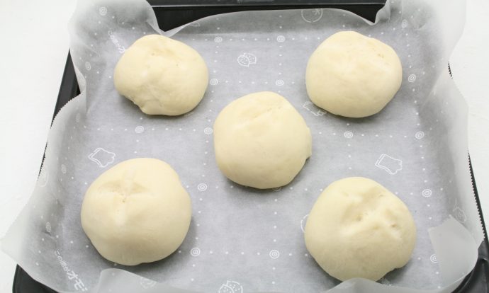 チーズ入りプチパン手順画像