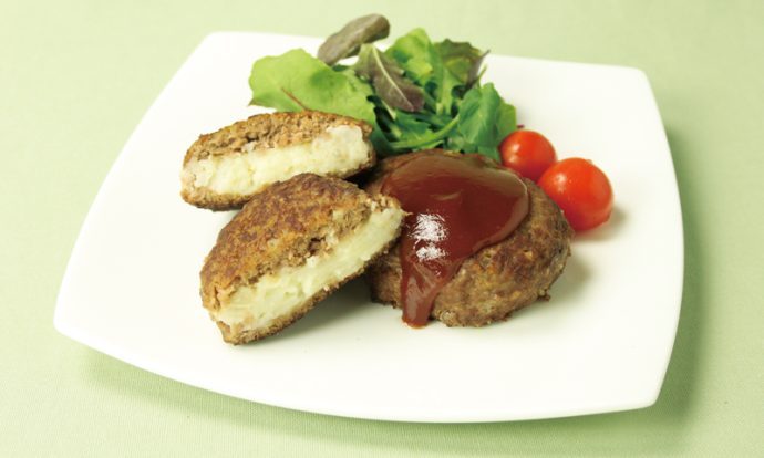 マヨポテト入りハンバーグ