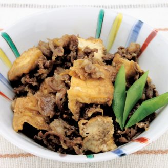 牛肉と厚揚げのしぐれ煮風