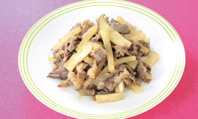 牛肉と大根のプルコギ風炒め