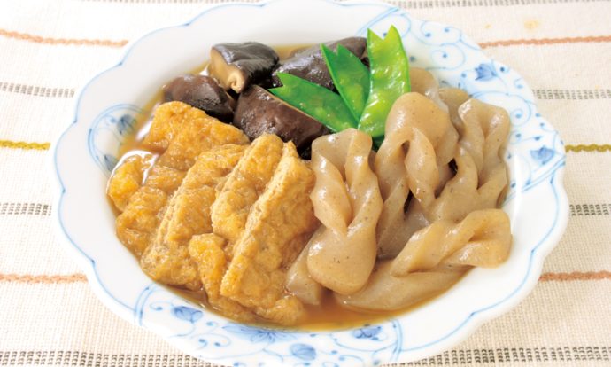 こんにゃくとあげの煮物