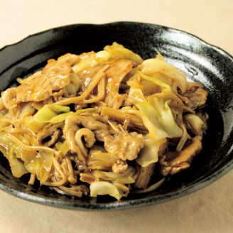 豚肉とキャベツのとろみ炒め