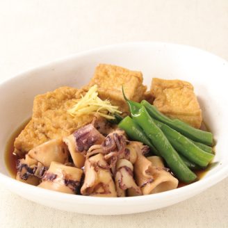いかと厚揚げの甘辛煮