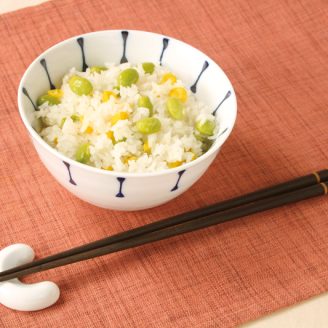 だだちゃ豆とコーンの炊き込みごはん