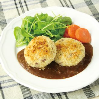 焼きコロッケ デミグラソース