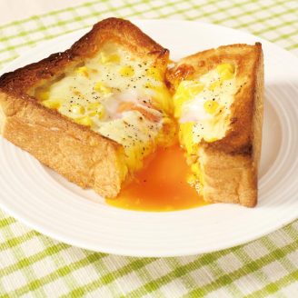 卵とろ～り！厚切りパンのマヨエッグチーズトースト