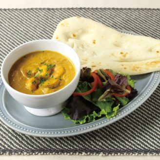 シーフードの豆乳カレー