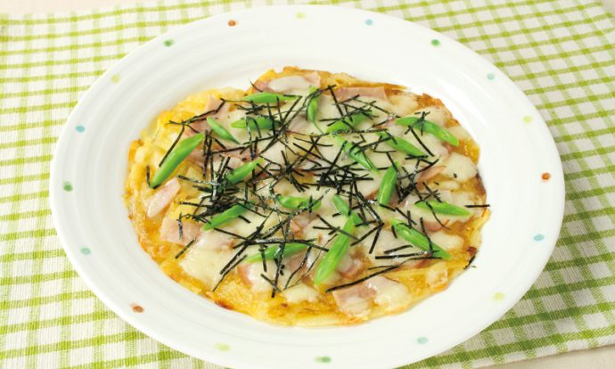 じゃがいもと米粉の和風ピザ