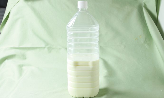 ノンホモ牛乳でつくる手づくりバター（手順画像）