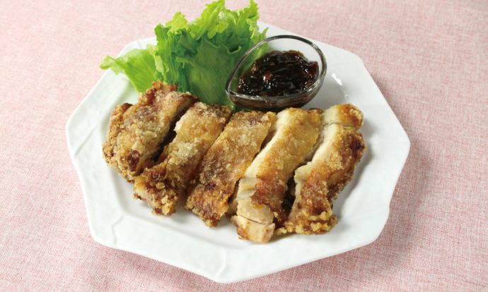 黒酢油淋鶏