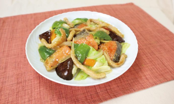 鮭の八宝菜