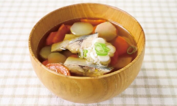 塩さばのけんちん汁