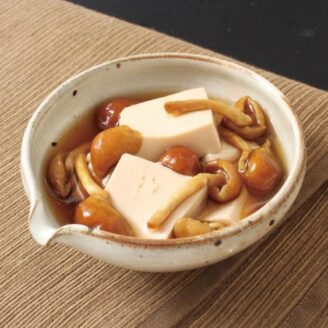 豆腐のなめこあん