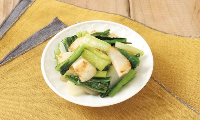 小松菜とじゃがいものさっぱり炒め