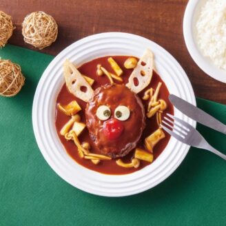 トナカイの煮込みハンバーグ