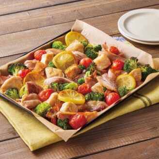 鶏肉とレモンのオリーブオイル焼き