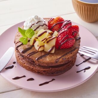 チョコフルーツパンケーキ