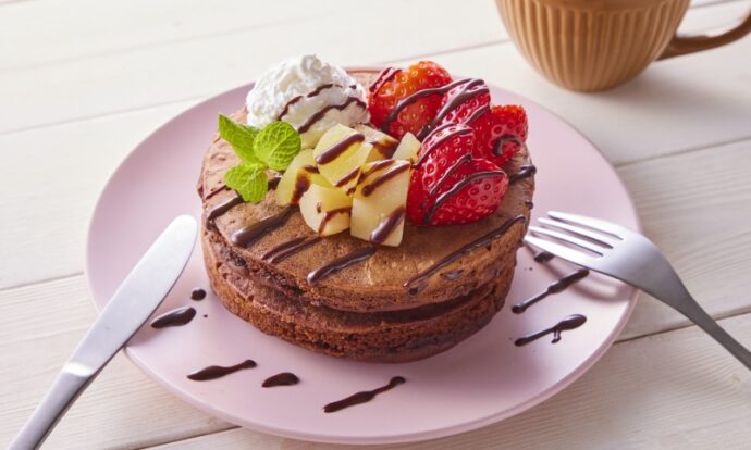 チョコフルーツパンケーキ